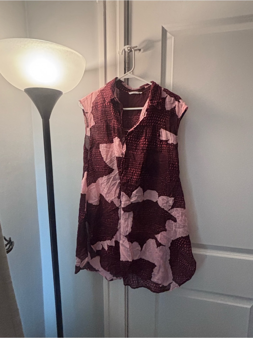 Marimekko Flower Sleeveless Button-Front Tunic